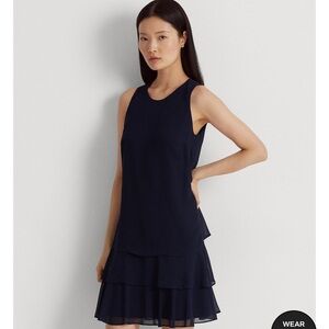 Ralph Lauren navy blue dress - size 6